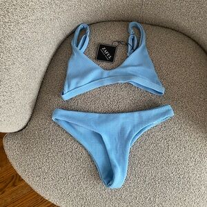NWT Zaful Bikini Set Light Blue